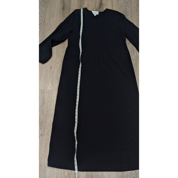 Pomander Place Tuckernuck Dress Womens XL Black Maxi Long Sleeve Stretch Lennox - Picture 6 of 9